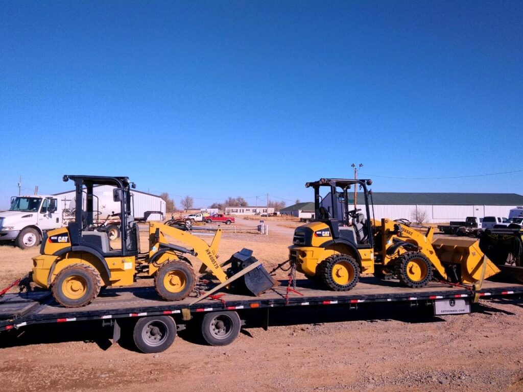 Shipping two CAT 903 Wheel Loaders