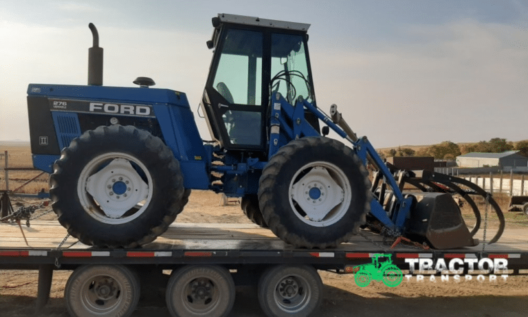 Ford 276 Tractor loaded for haul