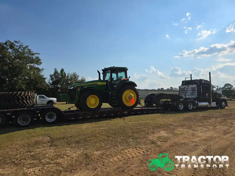 Transporting agricultural equipment through Detroit, MI