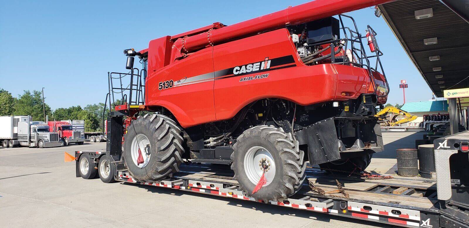 2013 Case IH 5130 being transported