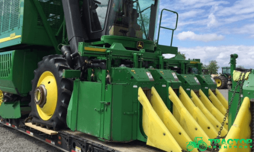 Tractor Transport hauls farm cotton pickers