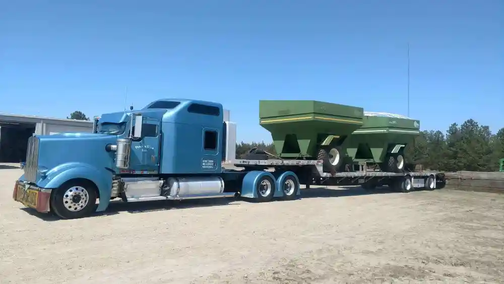 transporting EZ Trail farm wagons
