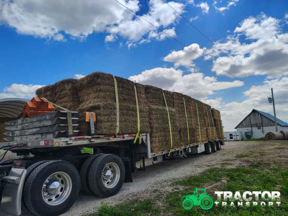 Flatbed hay bale hauling in Amarillo, TX