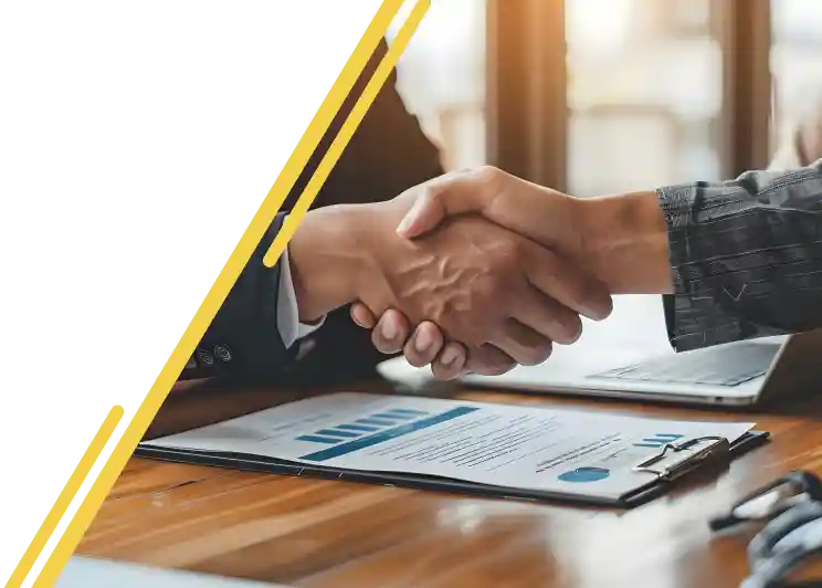 Financing agreement handshake