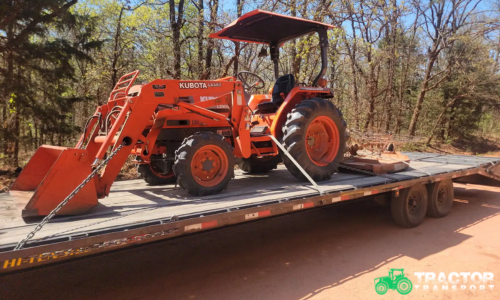 Shipping a Bush Hog Tractor.