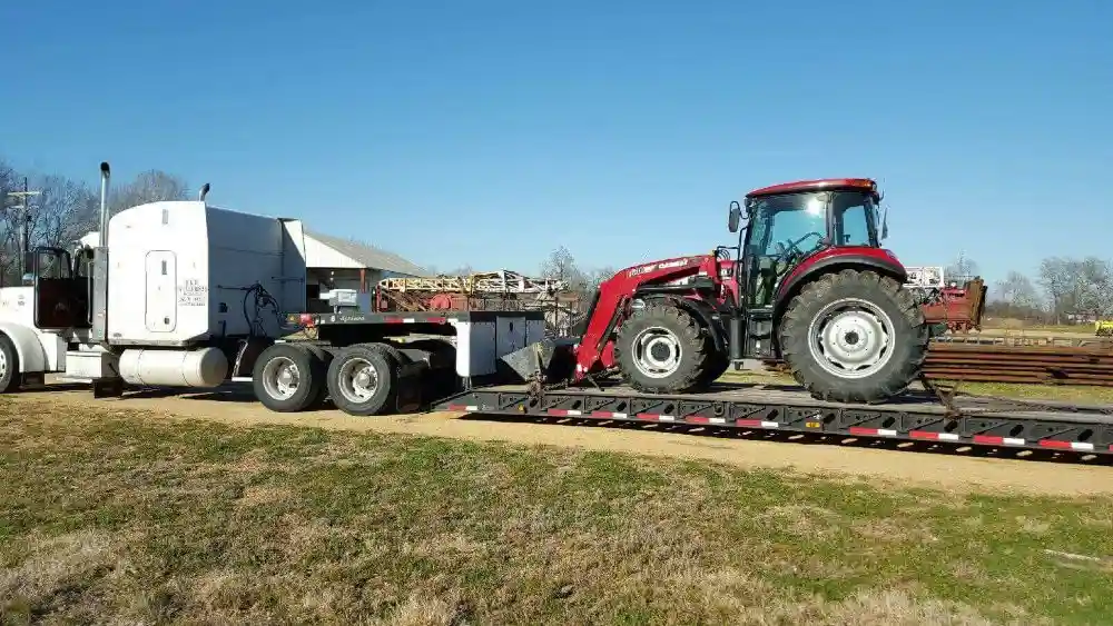 transporting a tractor