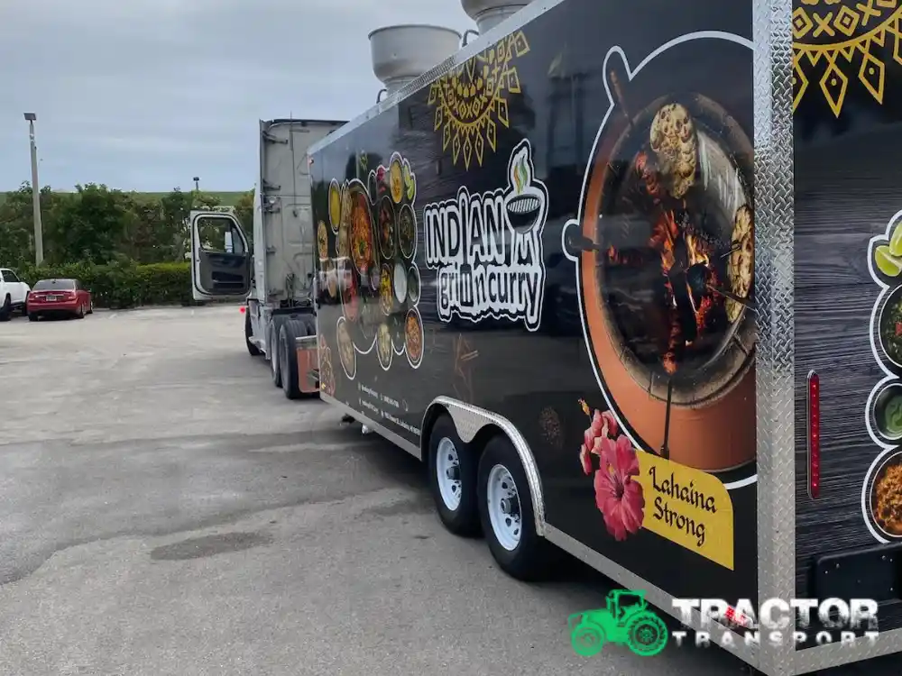 Transporting a food truck