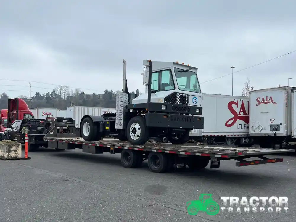 Hauling a yard mule