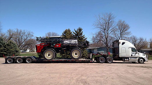 tractor hauling trailers